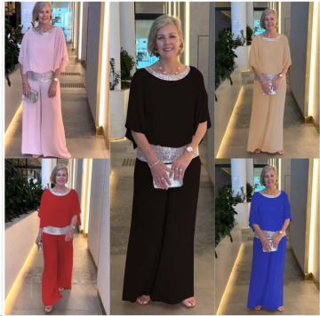 🌸2025 Elegancki dwuczęściowy zestaw Colorblock z cekinami