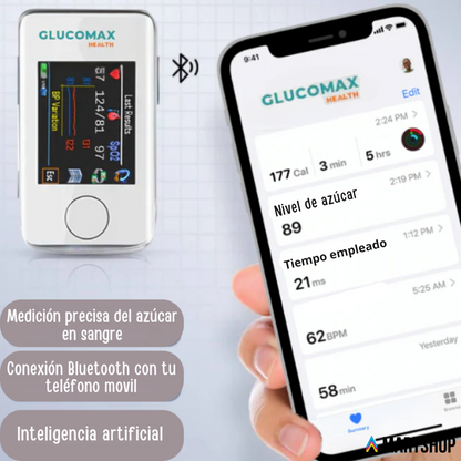 GlucoMax PRO™ – Medidor de Glucosa No Invasivo