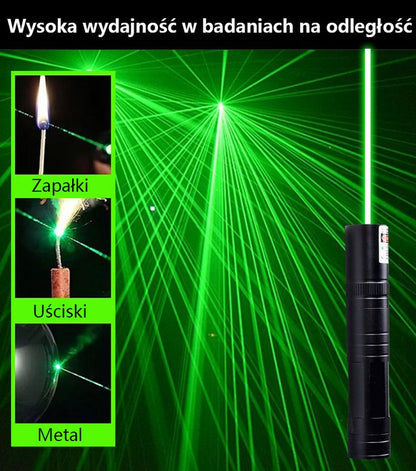 Laserowe światło punktowe w kolorze czerwonym i zielonym