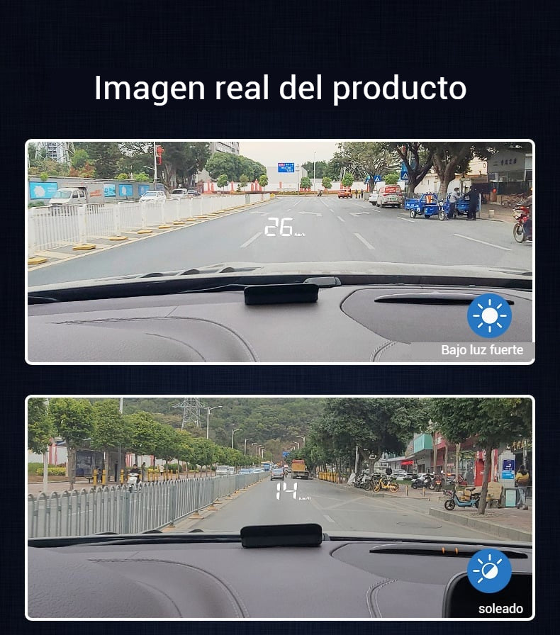 OBD2 HUD Car Head Up Display Proyector Velocímetro