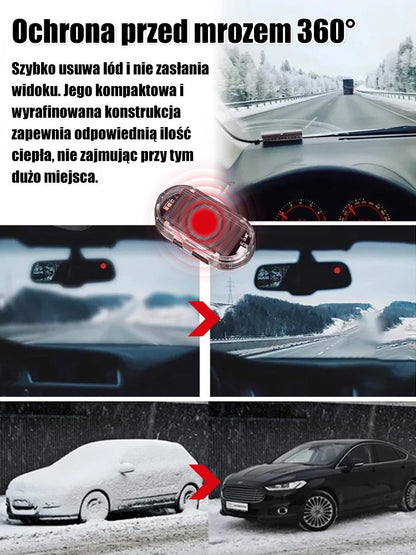 Samochodowy alarm śnieżny zasilany energią słoneczną